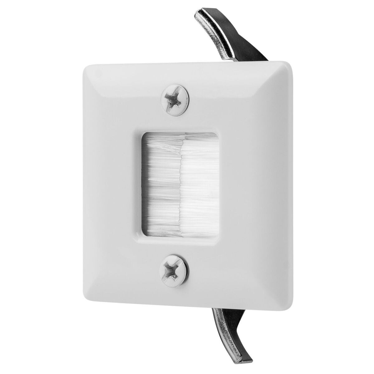 450006WH 13/4" Cable PassThrough Hole Saw Plate White